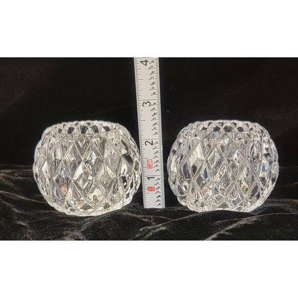 Vintage PartyLite Rockport Crystal Votive Candle Holders, set of 2 - Picture 7 of 16